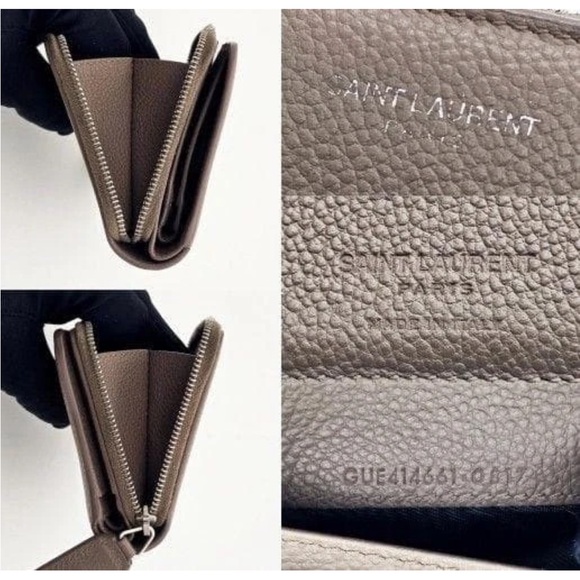 Yves Saint Laurent Brown Leather Wallet - Picture 11 of 12